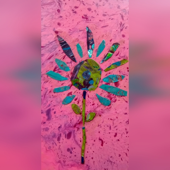 🄷🄰🄽🄳🄲🅁🄰🄵🅃🄴🄳 🅄🄽🄸🅀🅄🄴 🄵🄻🄾🅁🄰🄻 🄿🄰🄸🄽🅃 🄿🄾🅄🅁 🄰🅁 - Picture 3 of 3